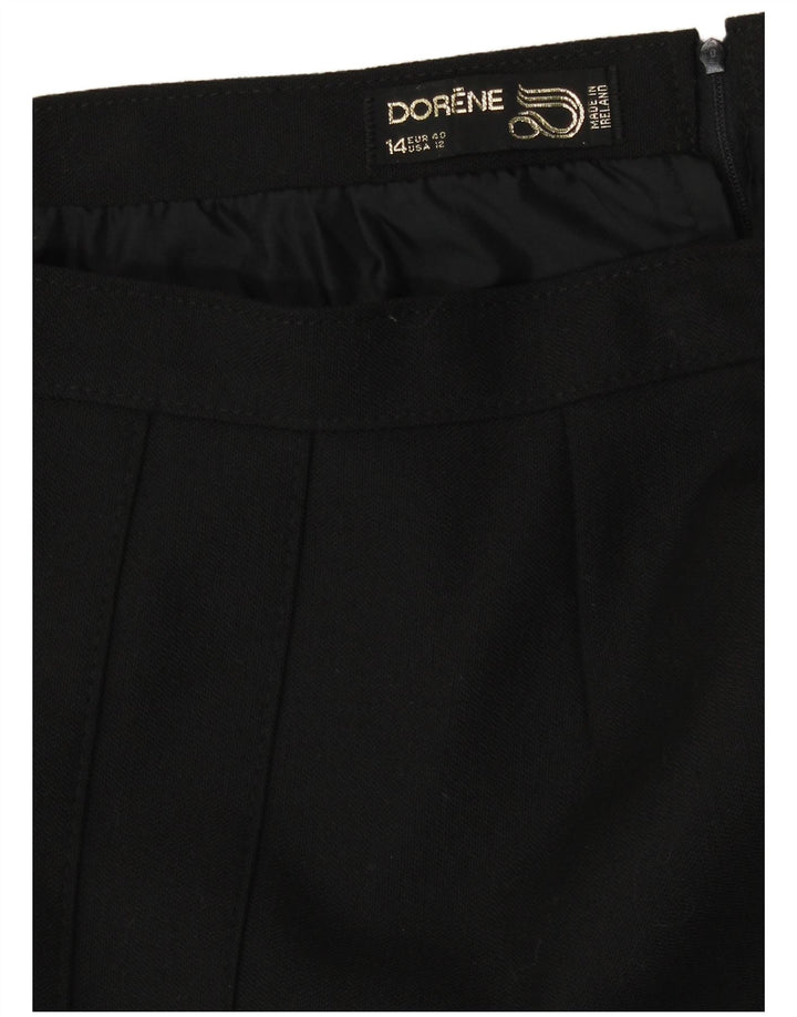 Женская плиссированная юбка-трапеция с высокой талией, UK 14, средний W28