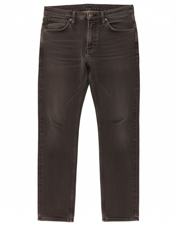 WRANGLER Mens Bostin Slim Jeans W31 L30 Grey Cotton