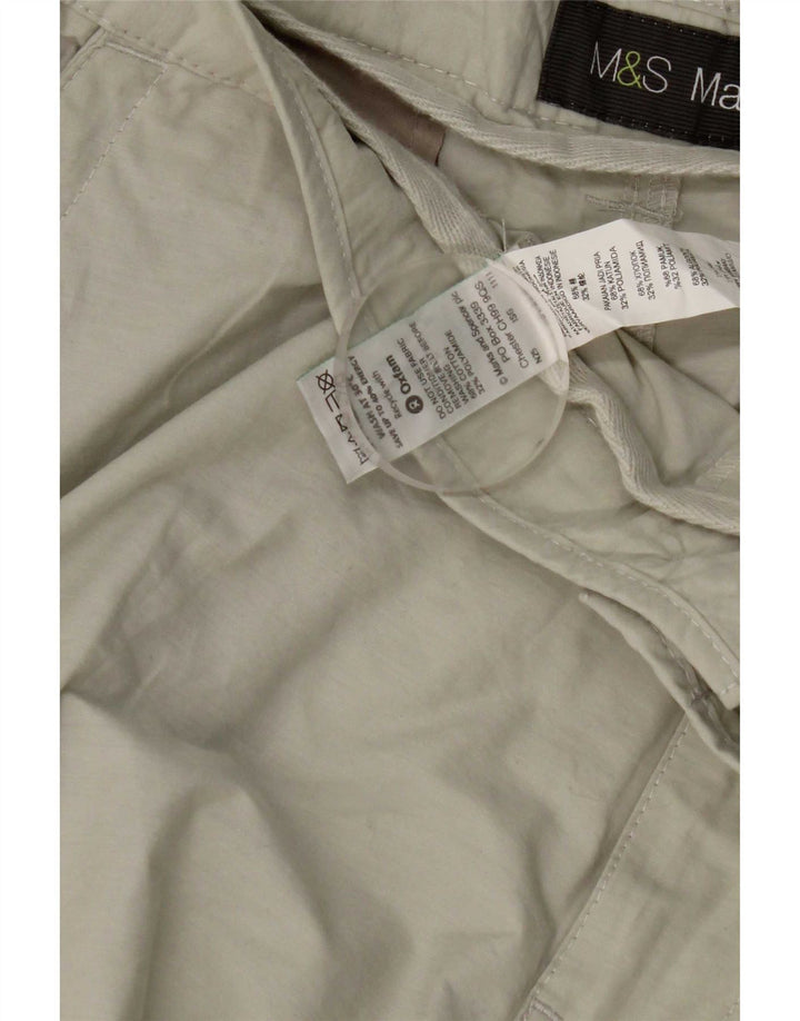 Мужские шорты-бермуды Marks & Spencer W38 XL, бежевые, хлопок