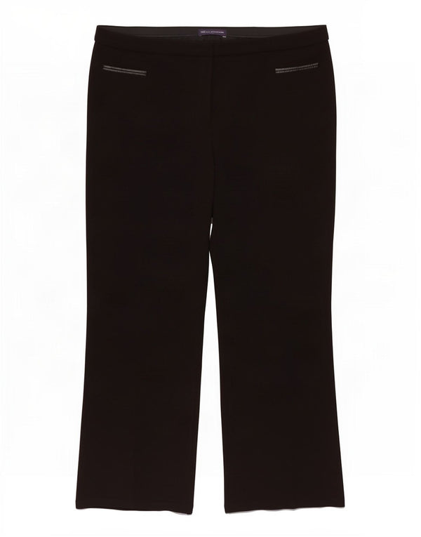 Женские прямые повседневные брюки Marks & Spencer UK 20 2XL W40 L30 черные