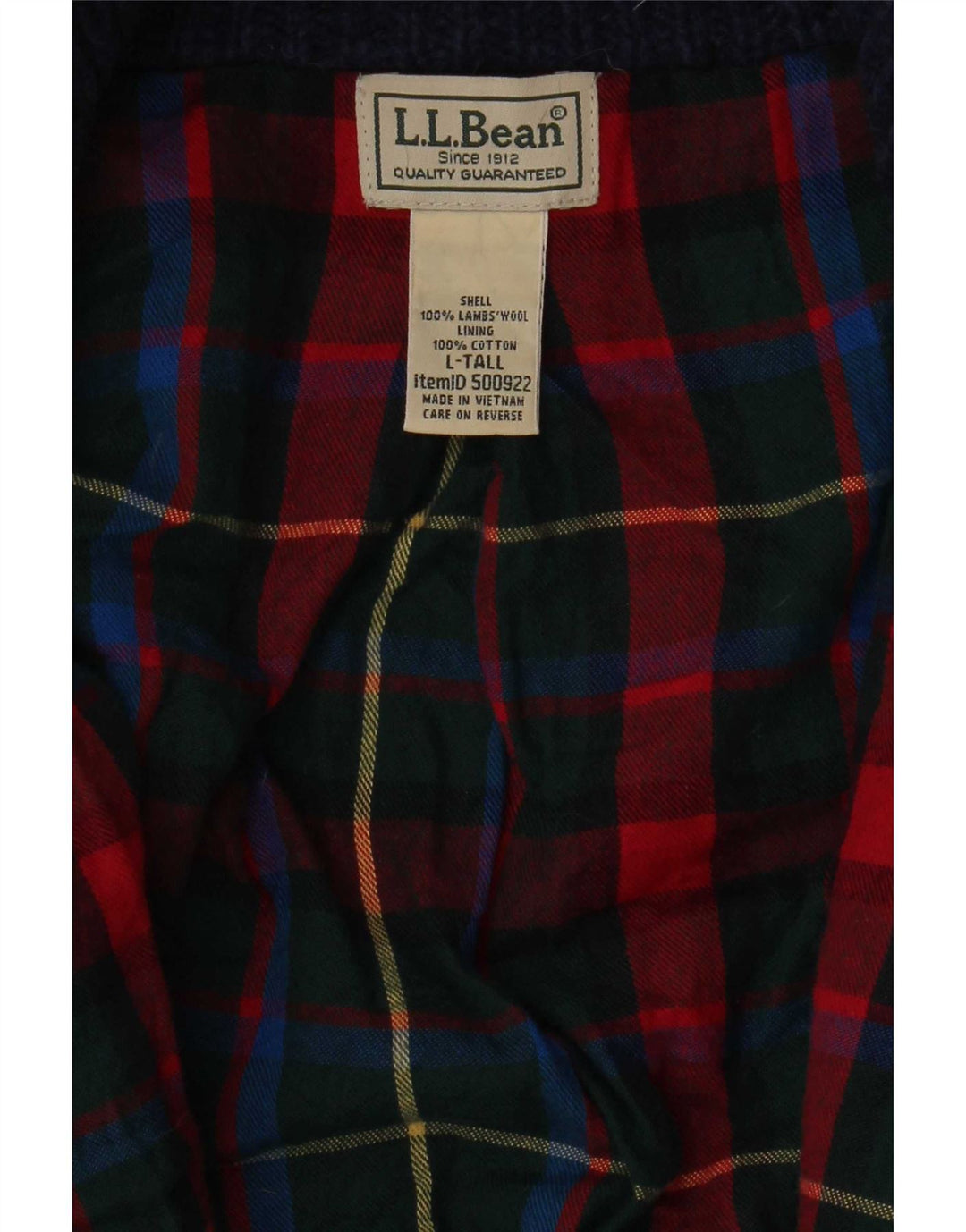 Мужской высокий кардиган L.L.Bean, большой темно-синий свитер из овечьей шерсти