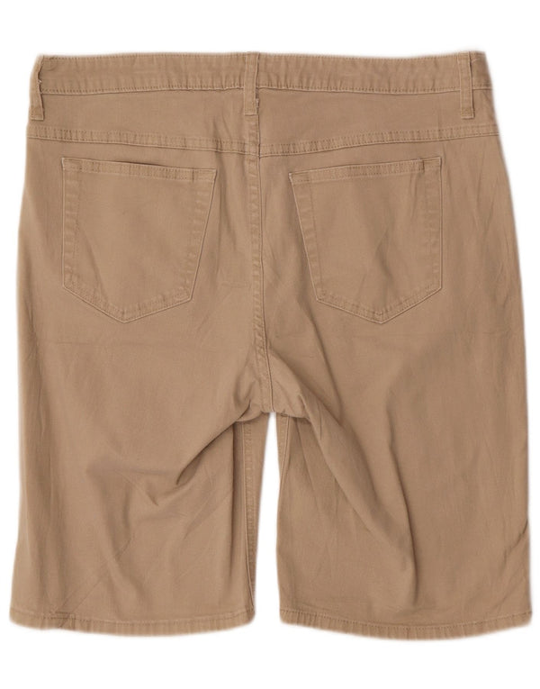 Lee Womens Riders Casual Shorts UK 14 Large W34 Бежевые хлопковые шорты