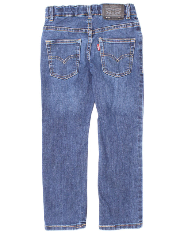 Прямые джинсы Levi's для мальчиков 5–6 лет W22 L20, синий хлопок