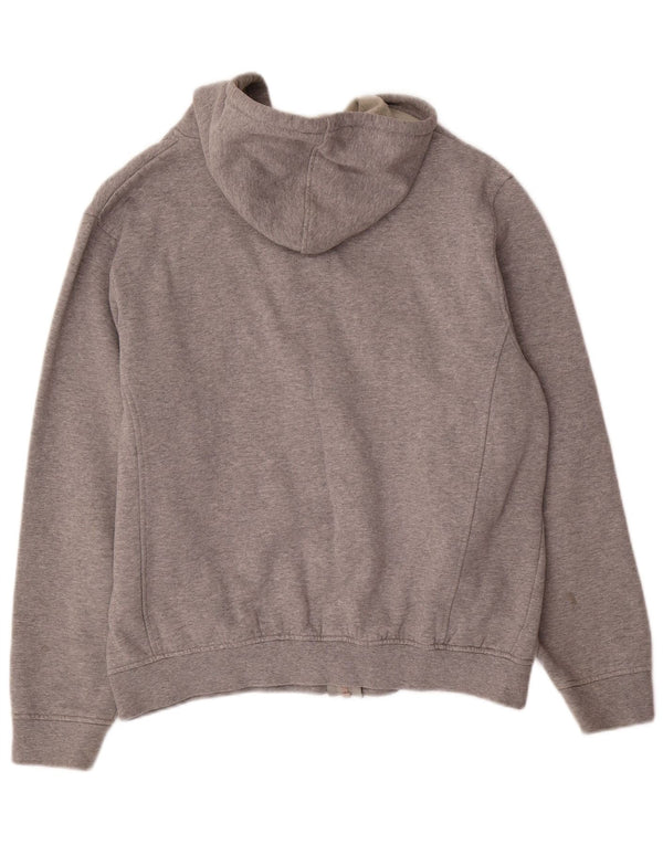 Женский свитер с капюшоном Fila на молнии с графическим рисунком UK 16, большой серый хлопок