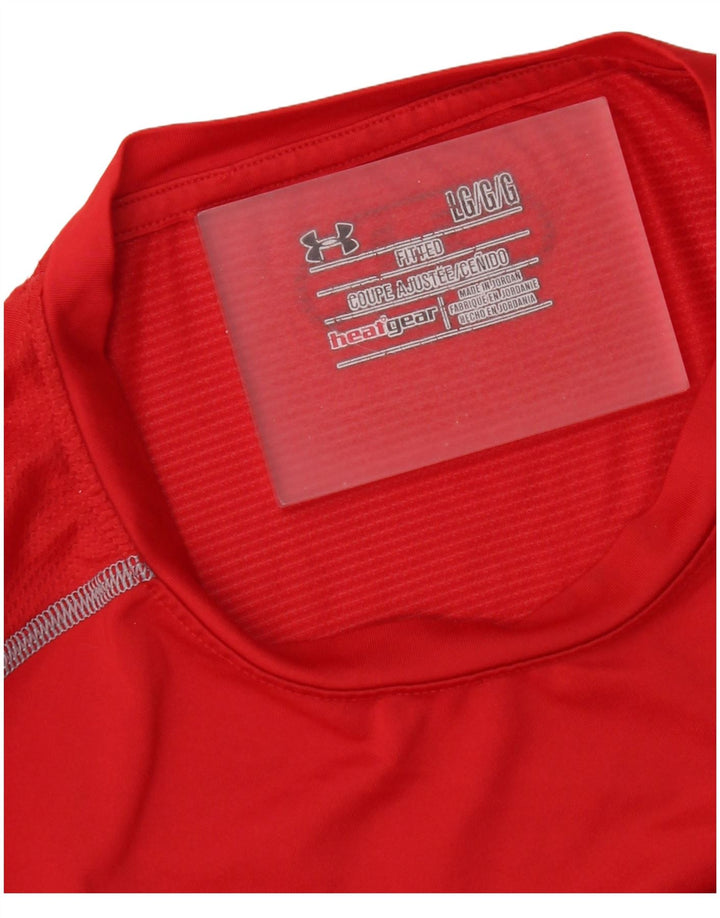 Мужская футболка Heat Gear Top Under Armour, большая красная