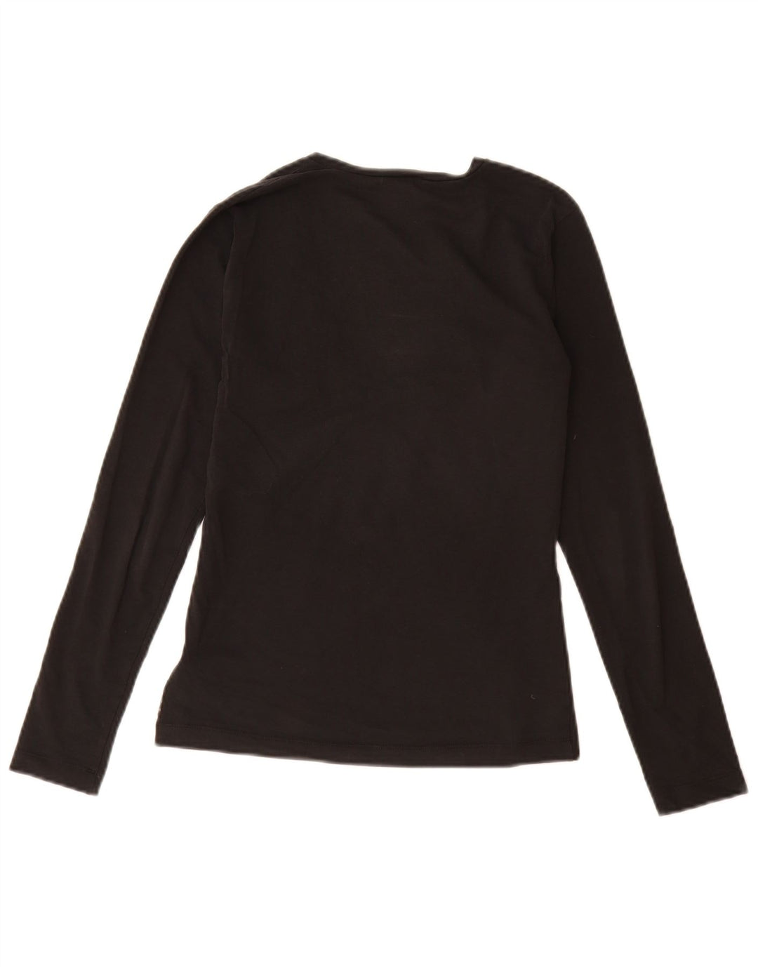 Armani Jeans Женский топ с длинным рукавом EU 38 Средний Черный Хлопок