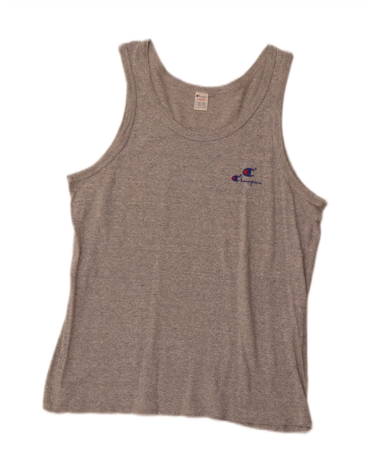 Женский жилет CHAMPION UK 18 XL, серый, хлопковый, спортивный, с крапинками