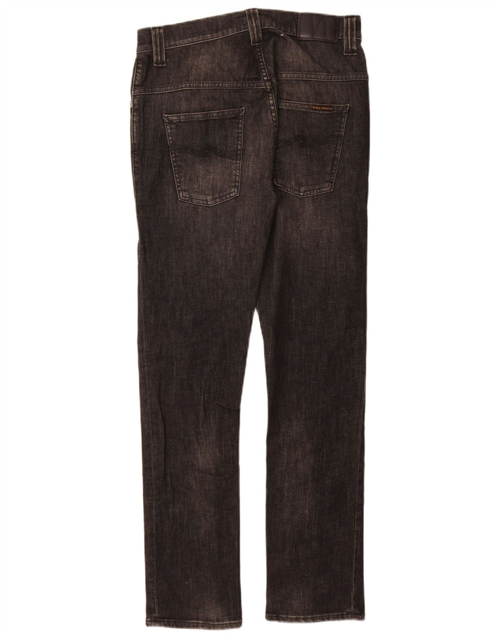 Женские узкие джинсы NUDIE W30 L30, серый хлопок