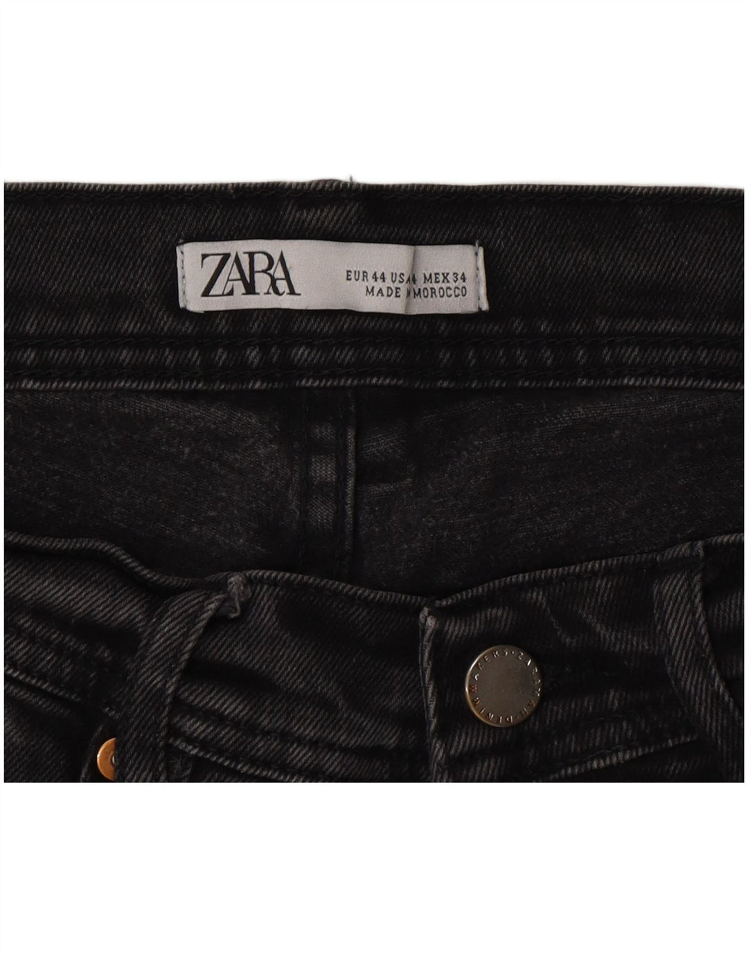 Мужские узкие джинсы Zara EU 44, большие W34 L30, серые, хлопок