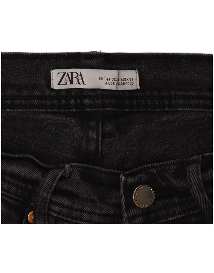 Мужские узкие джинсы Zara EU 44, большие W34 L30, серые, хлопок