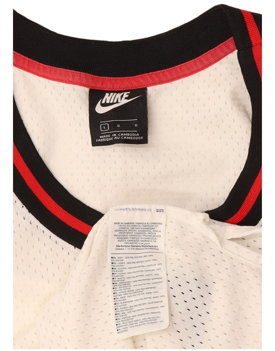 Мужской жилет с графическим рисунком Nike, большой белый полиэстер