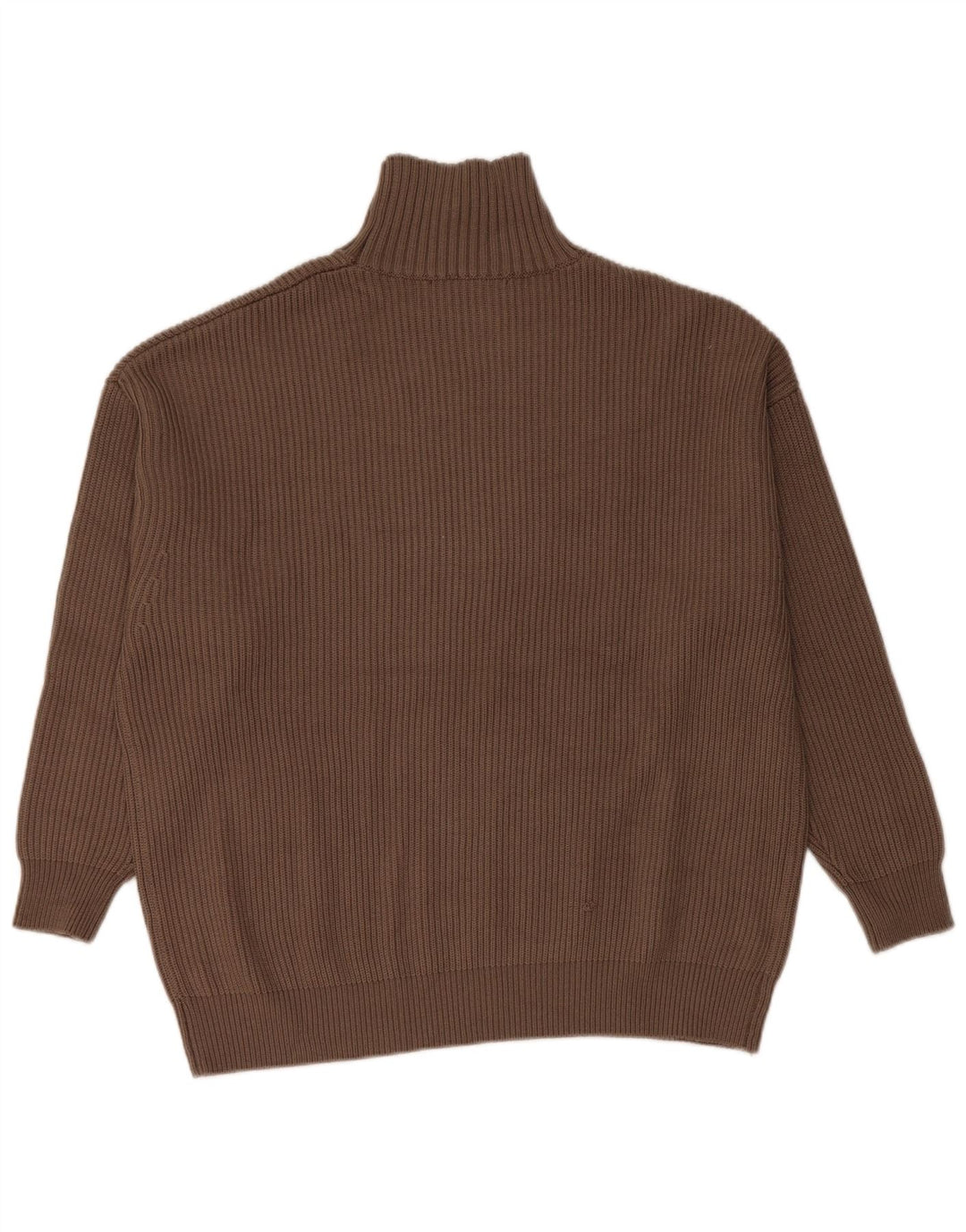 Женский свободный джемпер с высоким воротником Zara UK 10, маленький коричневый цвет