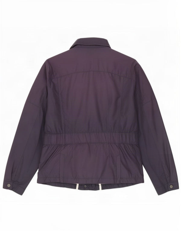 Женская куртка Zara UK 18 XL темно-синего цвета из полиэстера с капюшоном