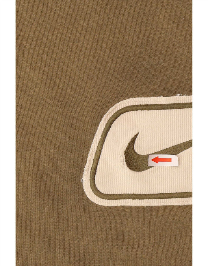 Мужской джемпер с рисунком Nike UK 42/44, большой, хаки