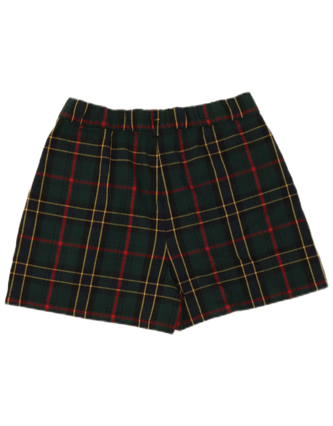 Женские шорты чинос Nice & Chic, большие размеры, полиэстер в зеленую клетку W32