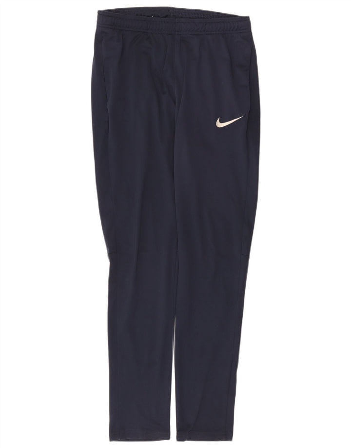 Мужские спортивные брюки Nike Dri Fit среднего размера, темно-синие, полиэстер
