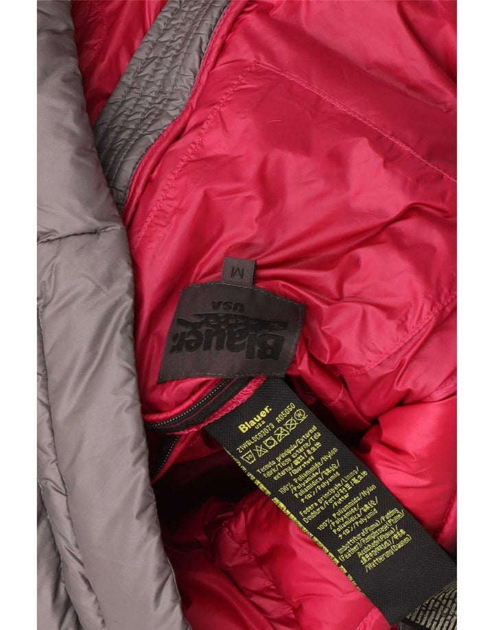 Женская утепленная куртка с капюшоном Blauer UK 14, средний серый полиамид