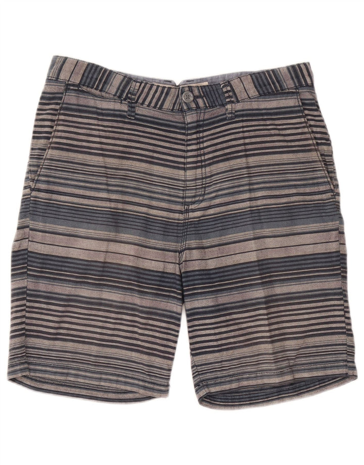 Мужские шорты чинос Vans W32, хлопок в серую полоску среднего размера