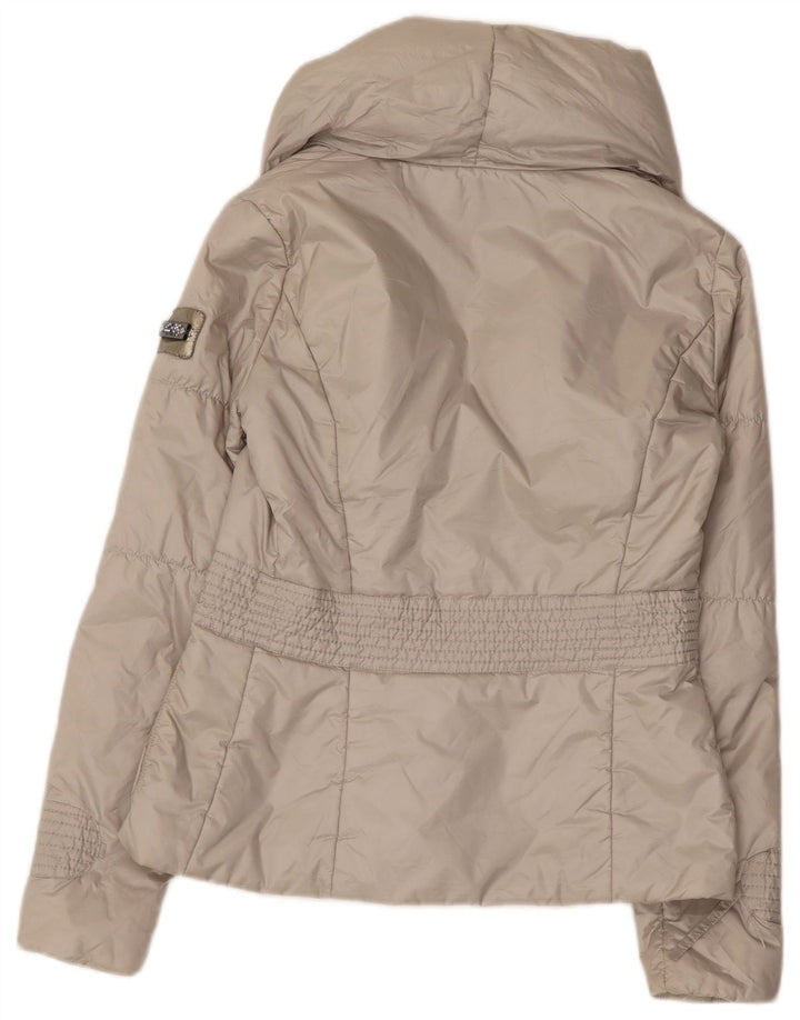 CESARE PACIOTTI 4US Женская стеганая куртка IT 42 Средний Серый Полиамид