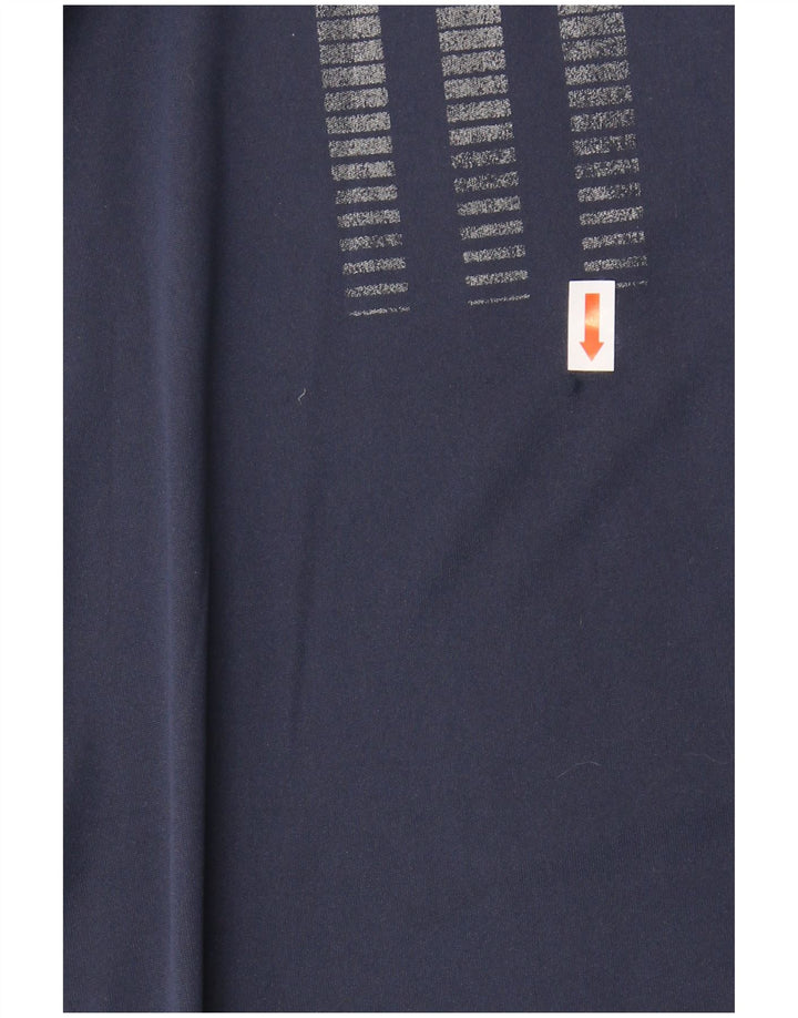ADIDAS Mens Adizero Polo Shirt 2XL Navy Blue Polyester