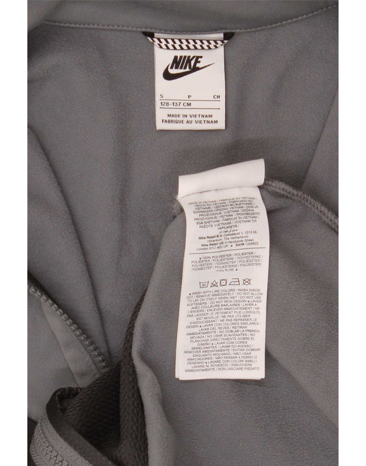 Спортивный костюм с графическим рисунком для мальчиков Nike, 8–9 лет, маленький серый с цветными блоками
