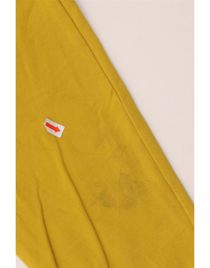 Свитшот с рисунком CAT для мальчиков, 13-14 лет, желтый, хлопок с цветными блоками