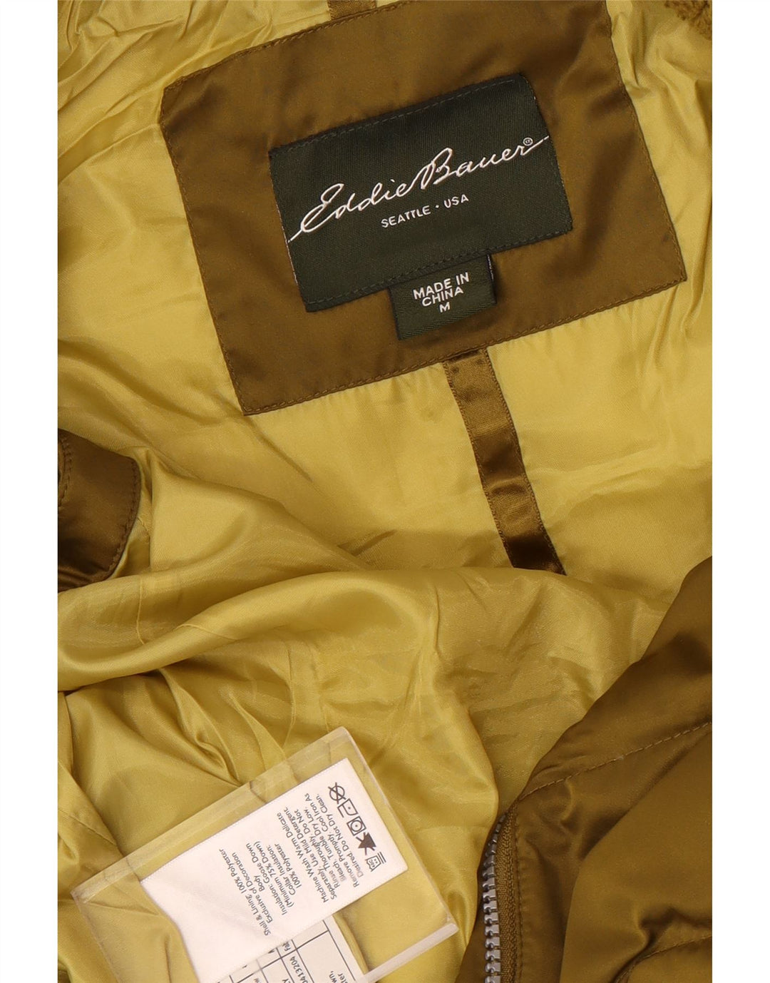 Женский утепленный жилет Eddie Bauer UK 14, средний цвет хаки, полиэстер