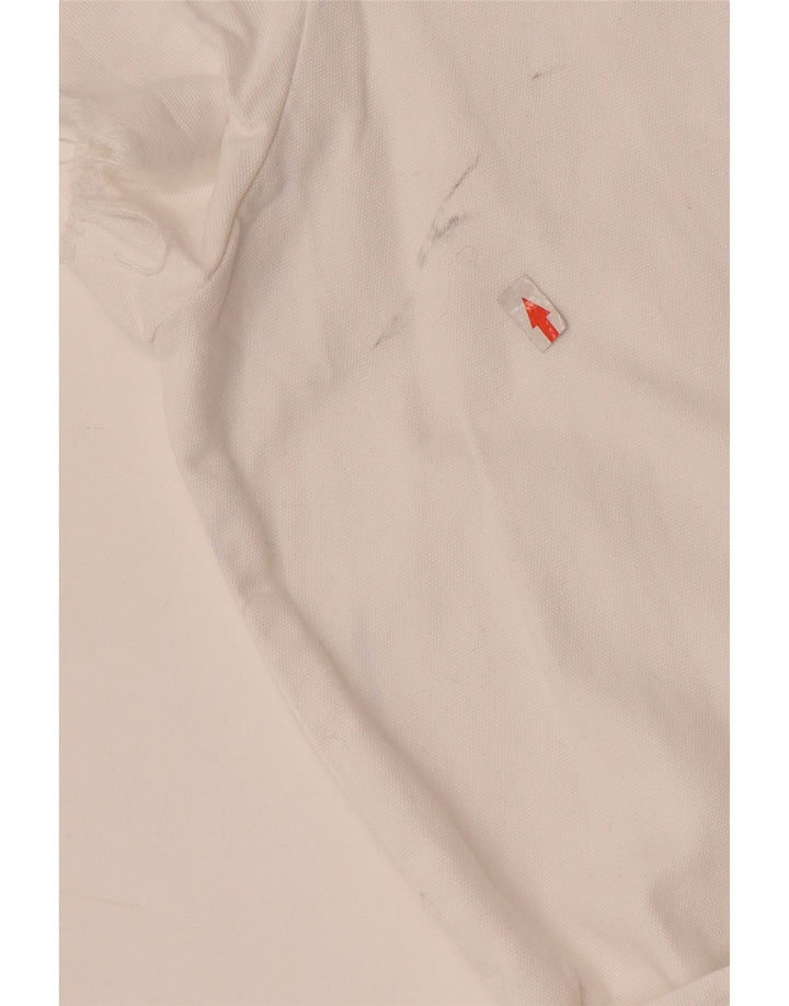 Женский комбинезон Zara UK 12, средний белый хлопок, белый цвет