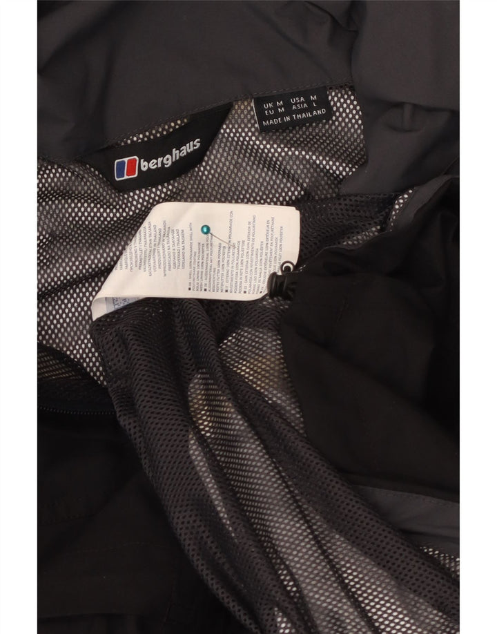 Berghaus Мужская дождевик с капюшоном UK 38 Средний Черный Полиамид