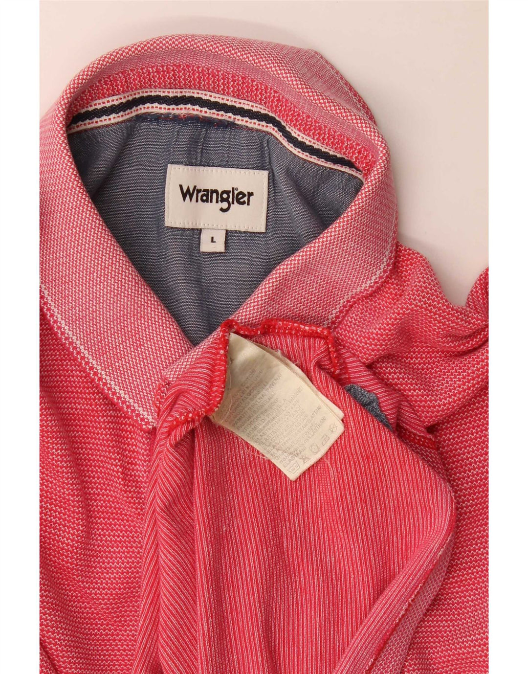 Мужская рубашка поло Wrangler, большая красная, хлопковая