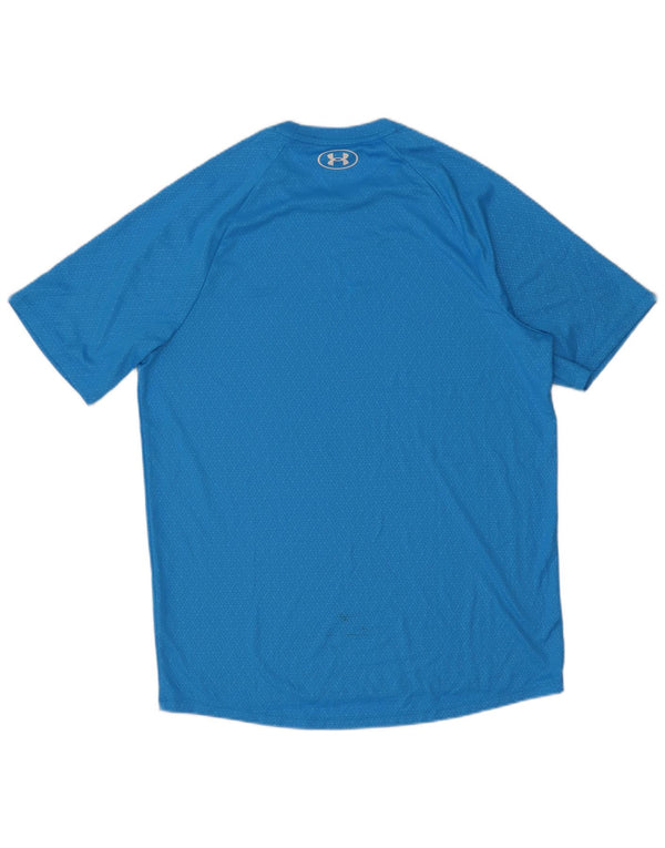 Under Armour Mens T-Shirt Top Medium Blue Geometric