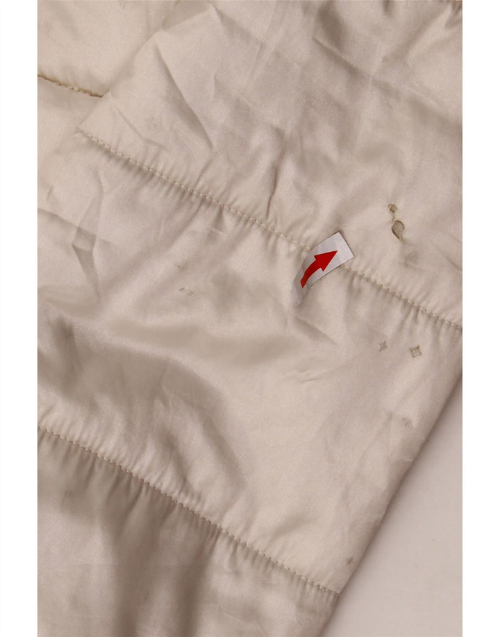 Стеганая куртка The North Face для девочек 11–12 лет, большая, из белого полиэстера