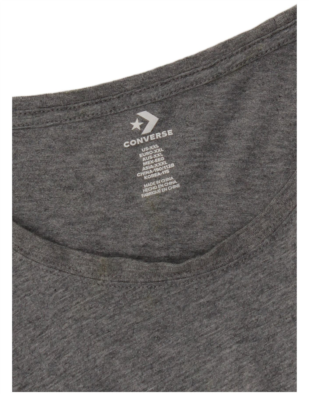 Мужская футболка Converse Top 2XL Серая