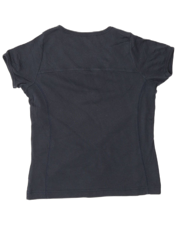 Женская футболка Champion Easy Fit Top UK 10, маленькая, темно-синяя, хлопковая