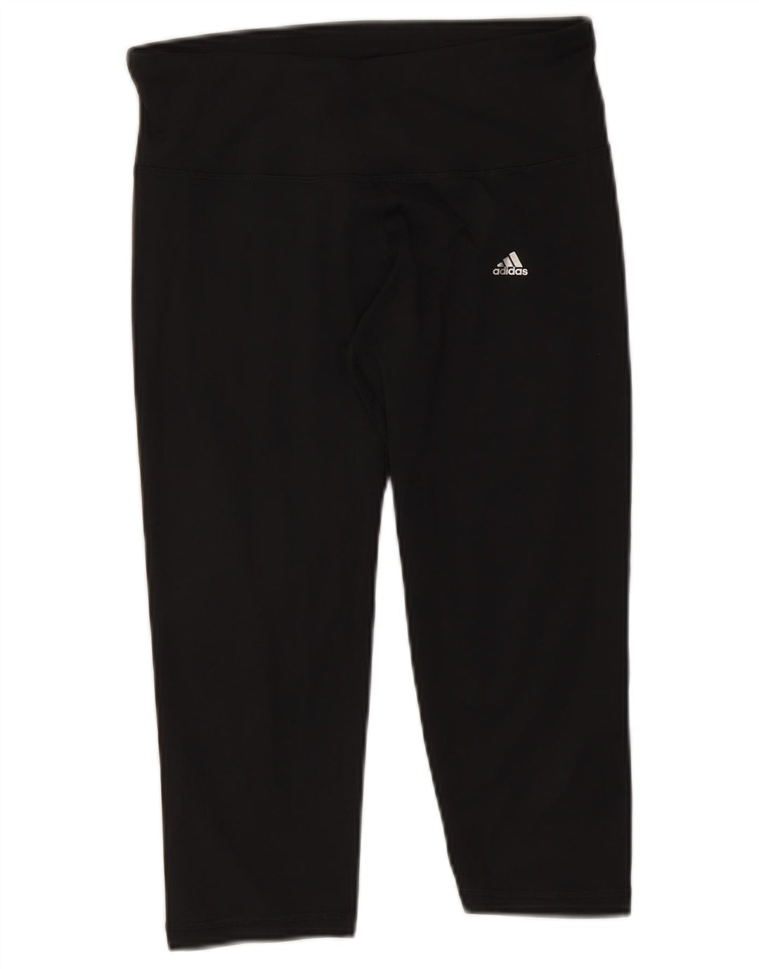 Женские леггинсы-капри Adidas Climalite UK 12/14, средний черный полиэстер