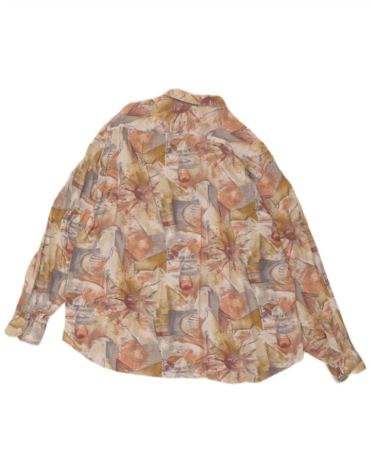 VINTAGE Мужская рубашка с абстрактным узором, большая разноцветная