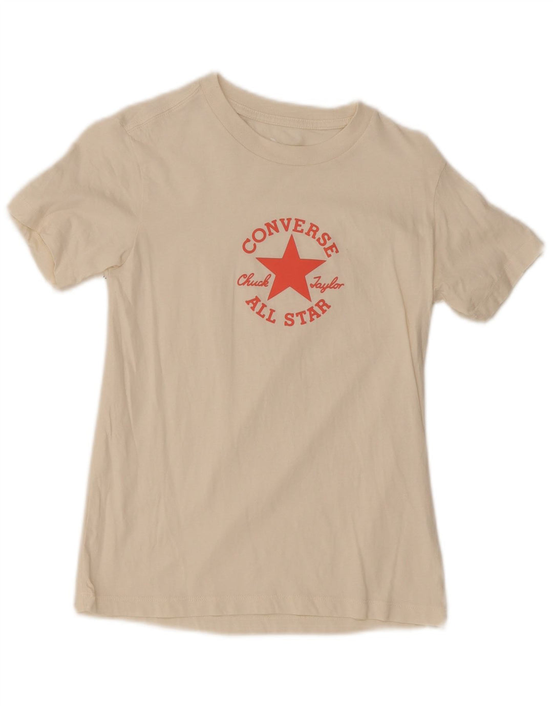 Женская футболка с рисунком Converse Top UK 8, маленькая, белая