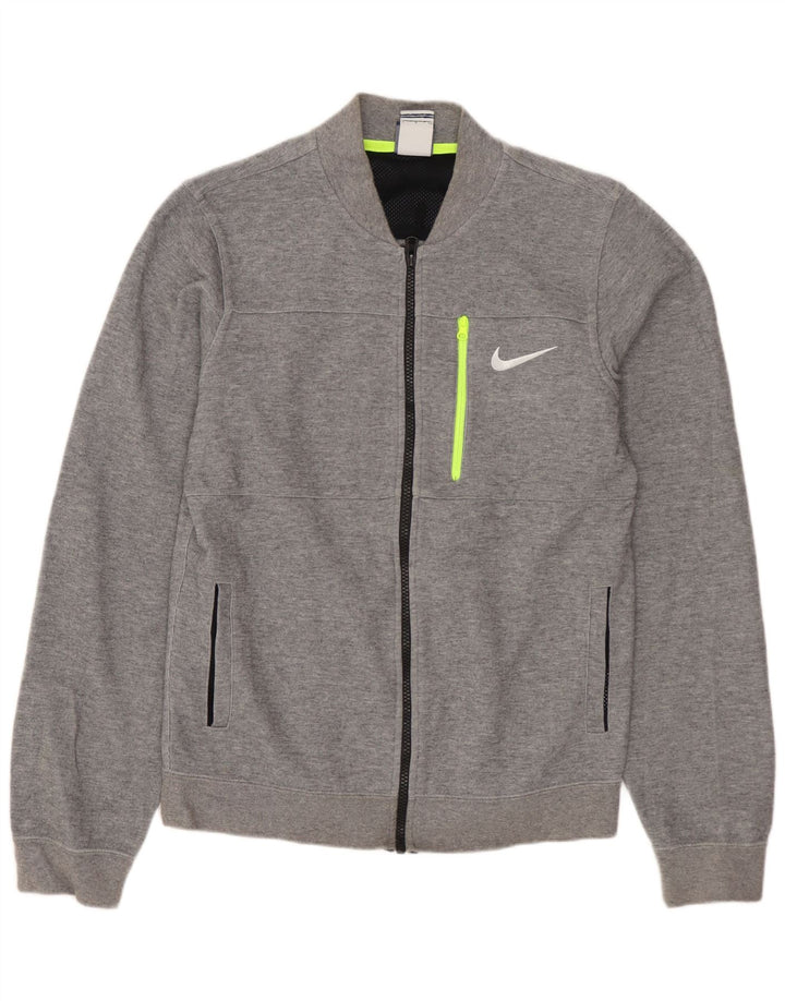 Мужской спортивный костюм NIKE, маленькая серая хлопковая куртка