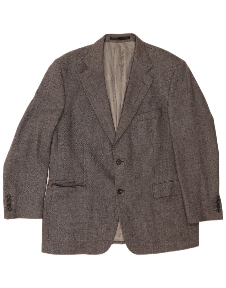 Мужской пиджак на двух пуговицах Marks & Spencer, Великобритания, 44 XL, серый, новый, шерстяной