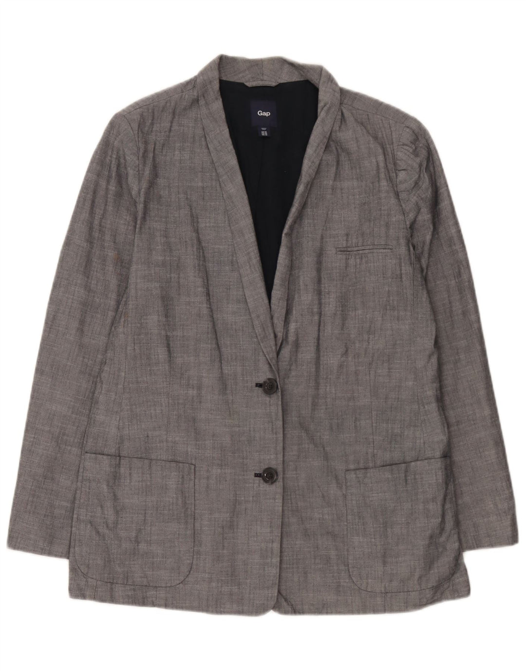 Женский пиджак Gap на 2 пуговицах, Великобритания, 18 XL, синий хлопок
