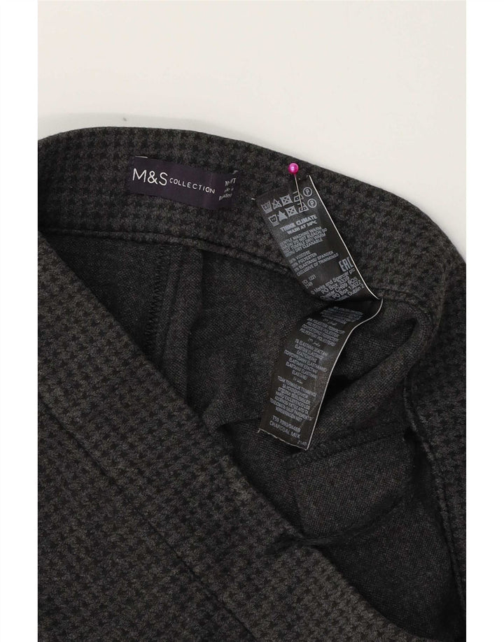 Женские леггинсы Marks & Spencer UK 10, маленькие W28 L23, серые с узором «гусиные лапки»