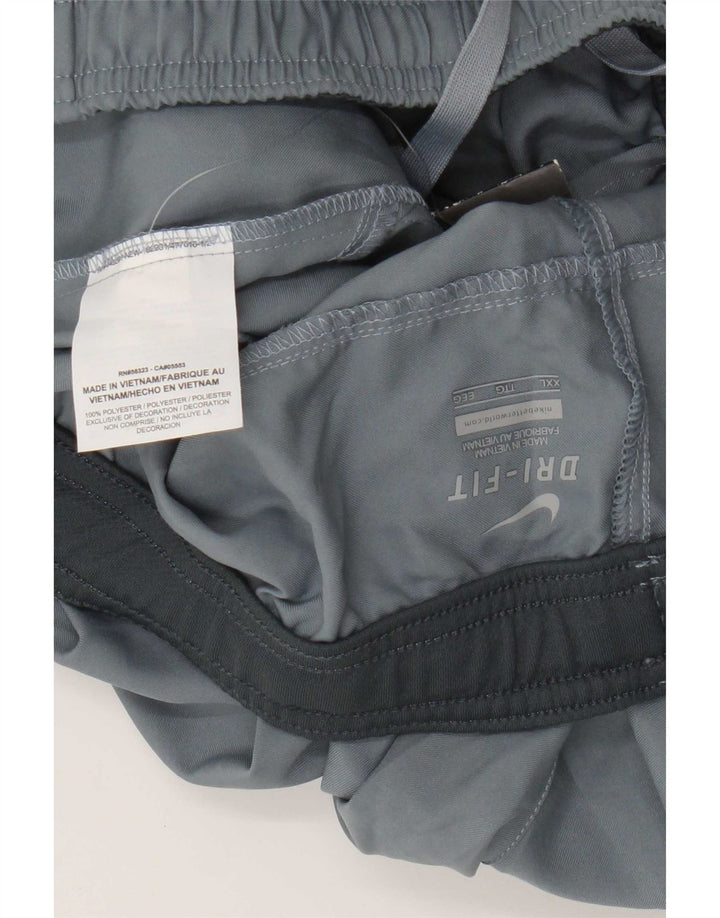 Мужские спортивные шорты Nike Dri Fit 2XL, серый полиэстер