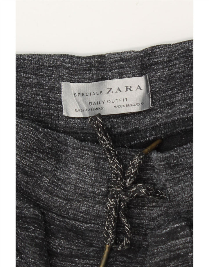 Мужские спортивные шорты Zara, маленькие серые хлопковые крапинки