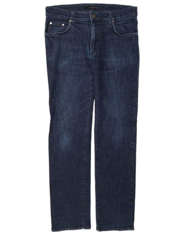 Женские узкие джинсы Calvin Klein W31 L31, темно-синий, хлопок
