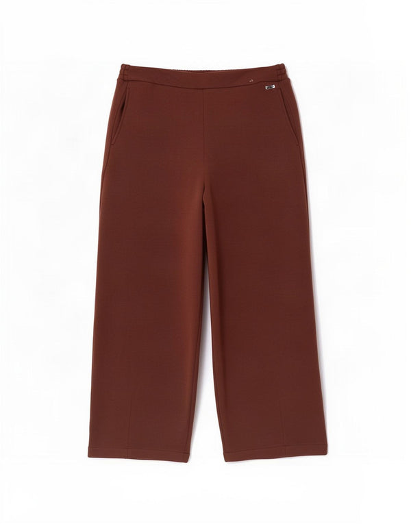 Женские укороченные спортивные брюки Marks & Spencer UK 14, большие коричневые, полиэстер