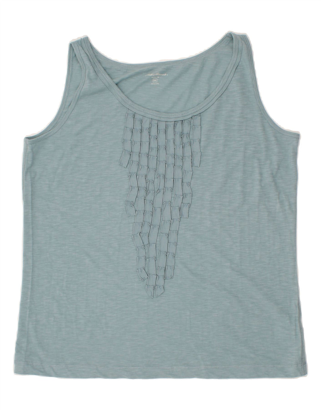 EDDIE BAUER Womens Vest Top UK 20 2XL Blue Cotton Vintage Eddie Bauer and Second-Hand Eddie Bauer from Messina Hembry 