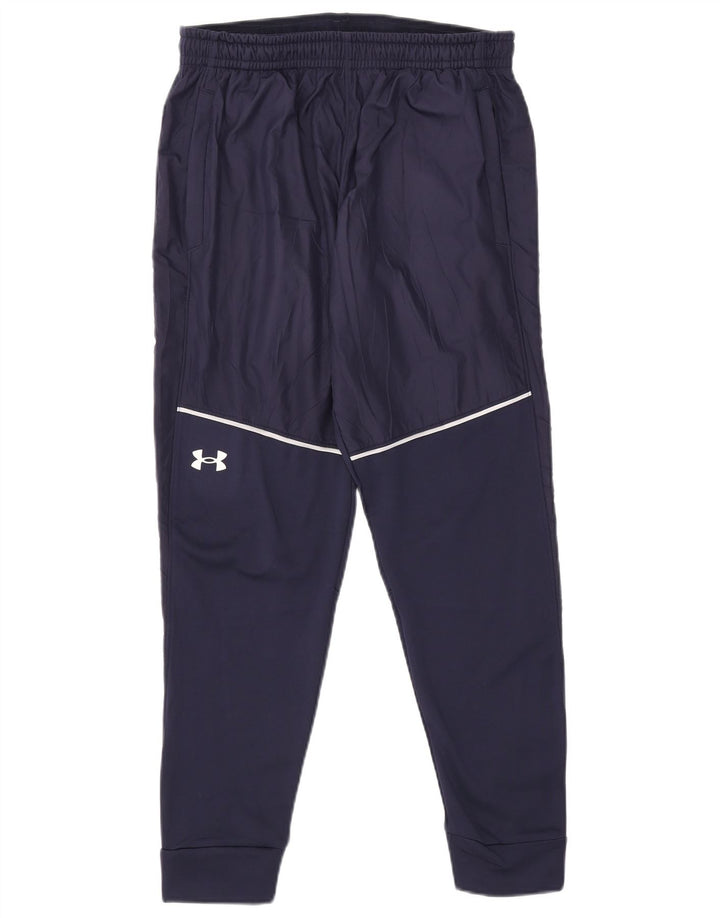Мужские спортивные брюки с графическим рисунком Under Armour, джоггеры, средние, темно-синие