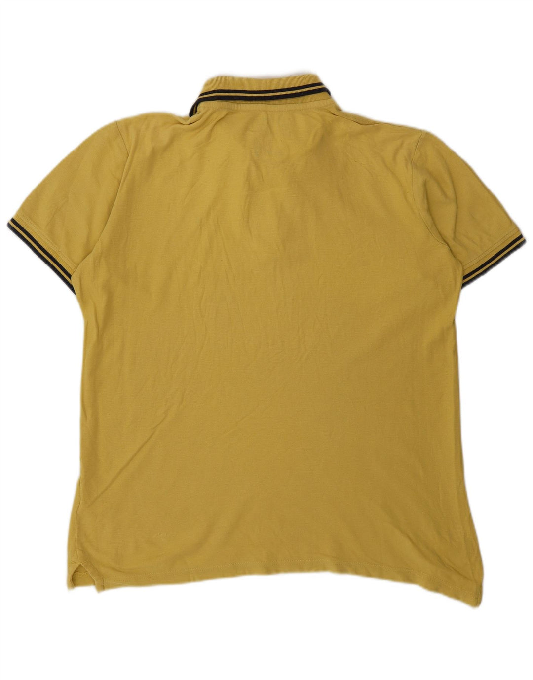 MARLBORO CLASSICS Мужская классическая рубашка поло в стиле кантри среднего желтого цвета из хлопка