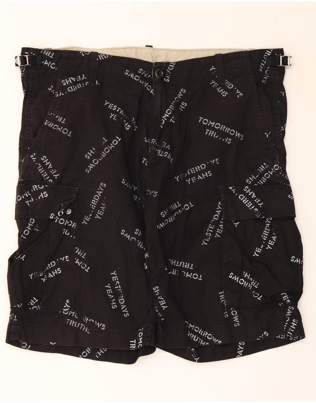 CARHARTT Мужские шорты-карго с рисунком W34, большие черные, хлопок