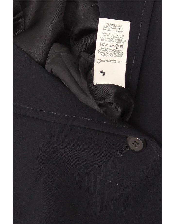 Женское пальто Marks & Spencer St. Michael UK 14, большой размер, темно-синий, полиэстер
